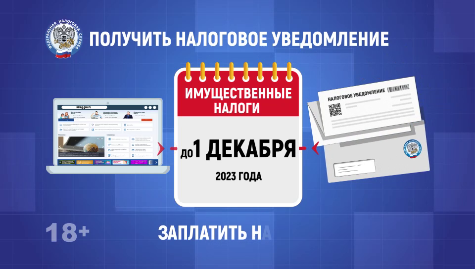 Уплата имущественных налогов физическими лицамив 2023 году