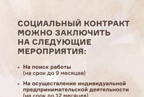 Жители Хабаровского края могут улучшить свое материальное положение с помощью социального контракта